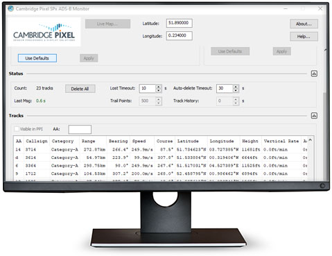 ADS-B Data Monitor