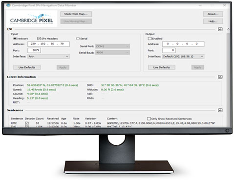 Navigation Data Monitor